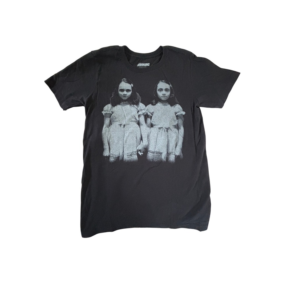 The Shining Grady Twins Horror Movie Graphic T-Shirt Black Small Warner Bros
